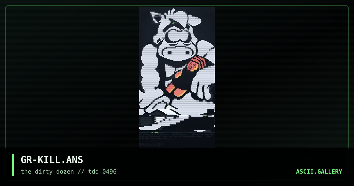 Killer Cow!, by grumpy, 1996