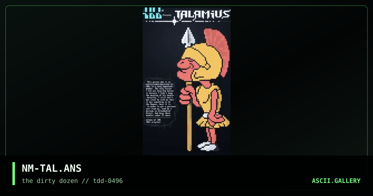 NM-TAL.ANS, by netman, 1996
