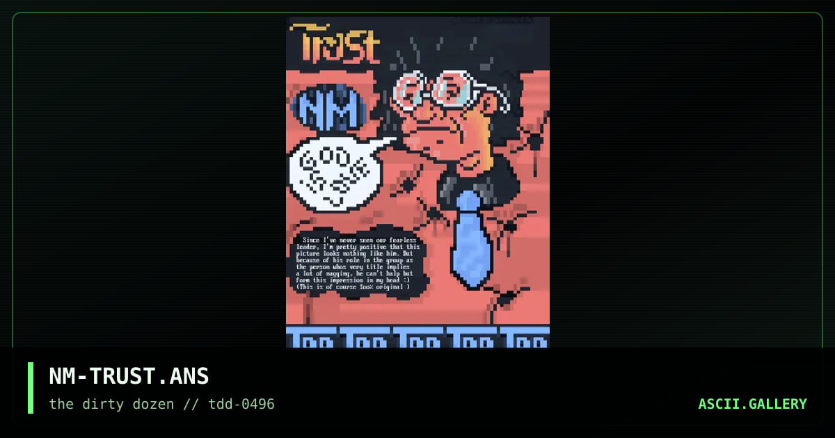 NM-TRUST.ANS, by netman, 1996