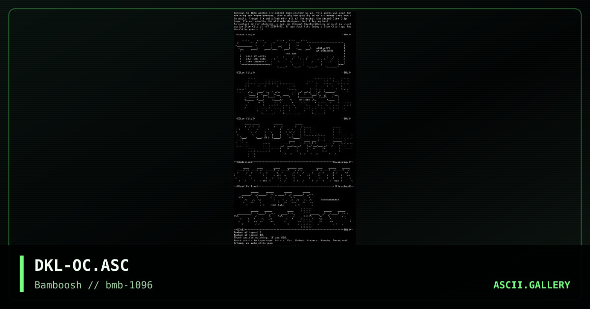 Oldschool colly, by darklord, 1996