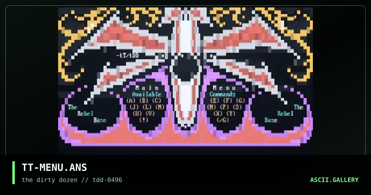 TT-MENU.ANS, by trust, 1996