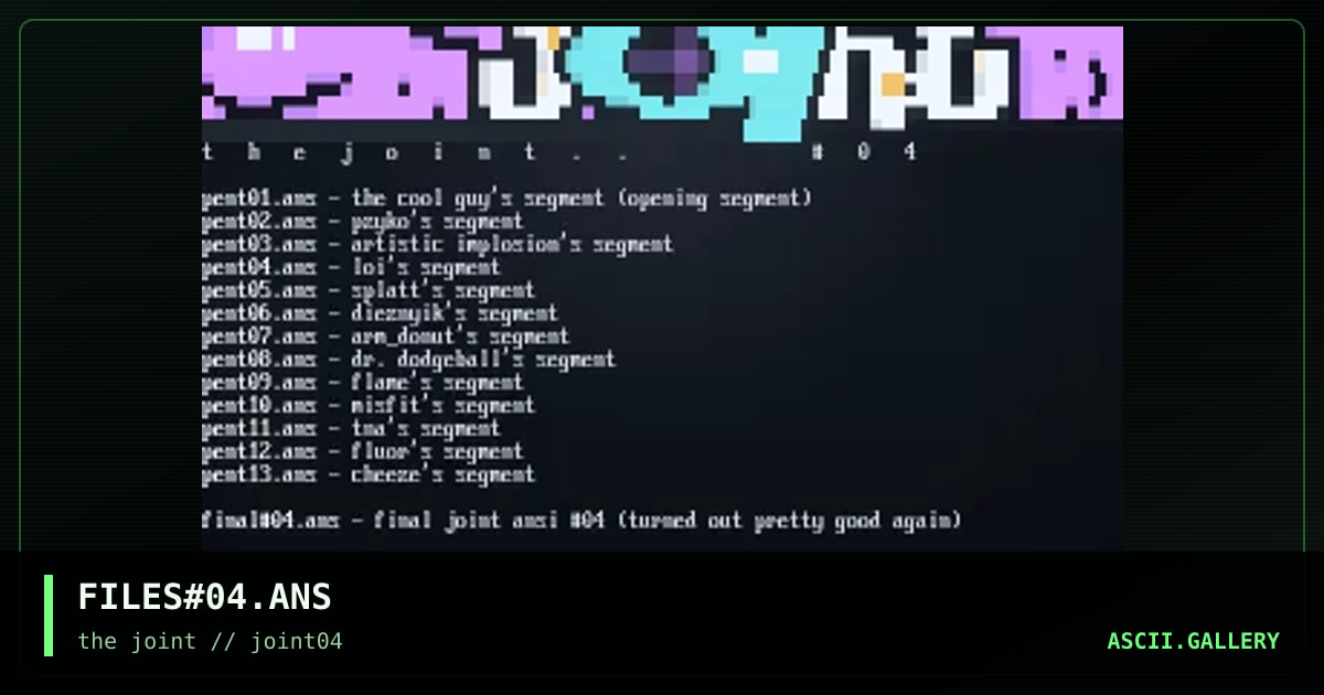 FILES#04.ANS, by untagged, 1996