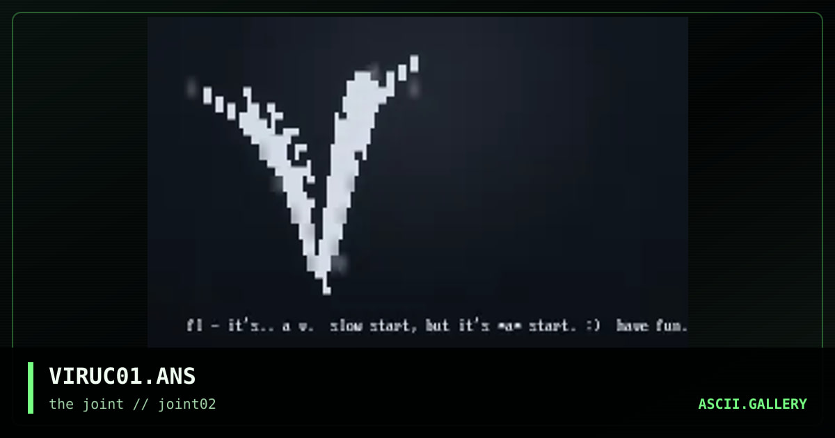 VIRUC01.ANS, by the joint, 1996