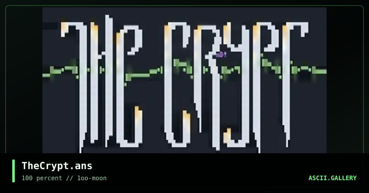 TheCrypt.ans, by neurodancer, 1997