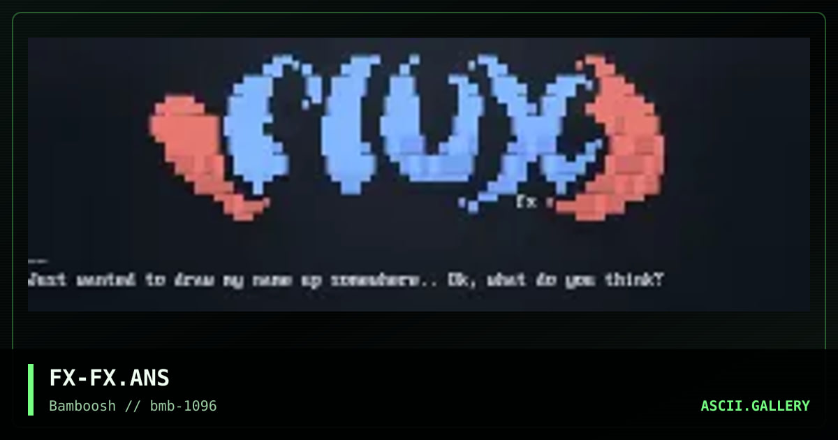 Flux logo, by flux, 1996