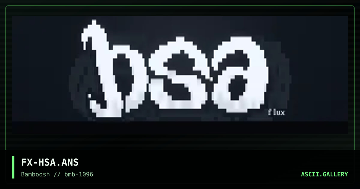 HSA logo, by flux, 1996
