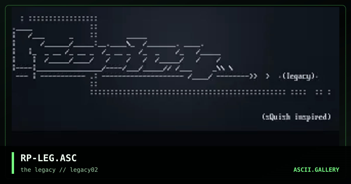 legacy, by rippa, 1999