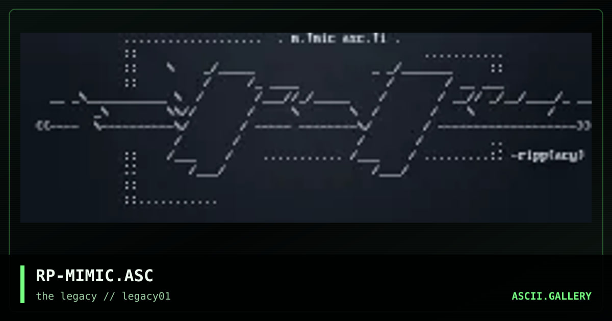 RP-MIMIC.ASC, by rippa, 1999