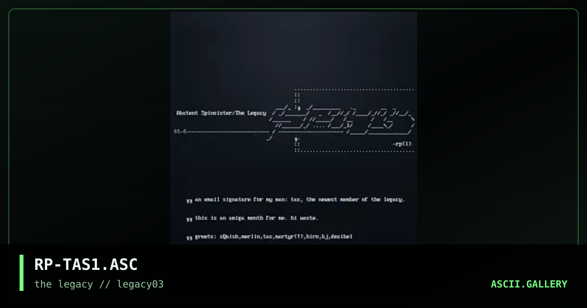 tas - email (sig)., by rippa, 1999