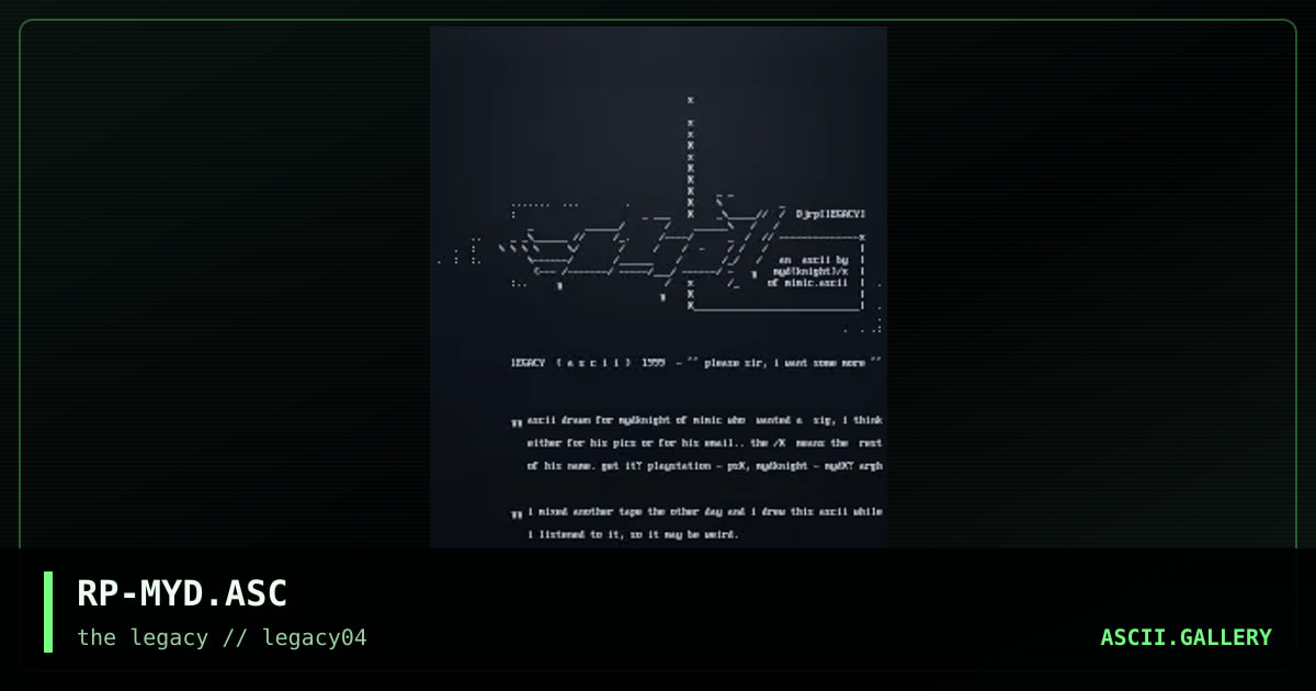 mydknight sig, by rippa, 1999