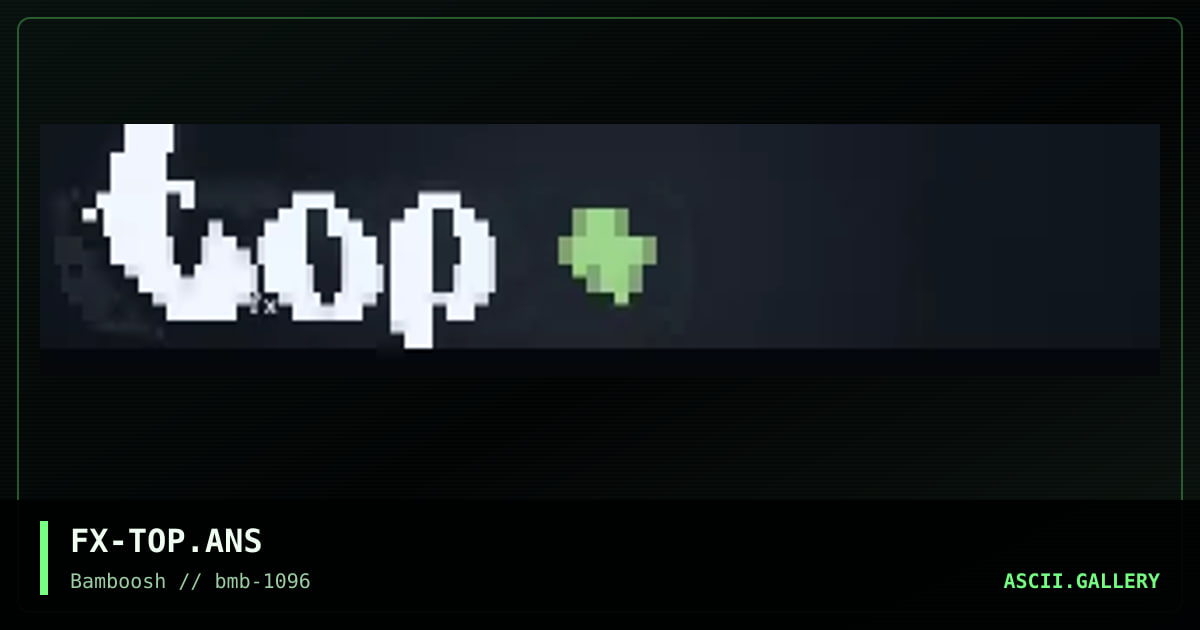 Top..., by flux, 1996