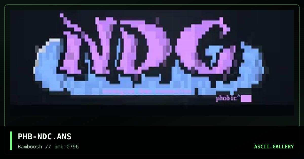 NorwegianDemoConnection [ans] logo, by phobic, 1996