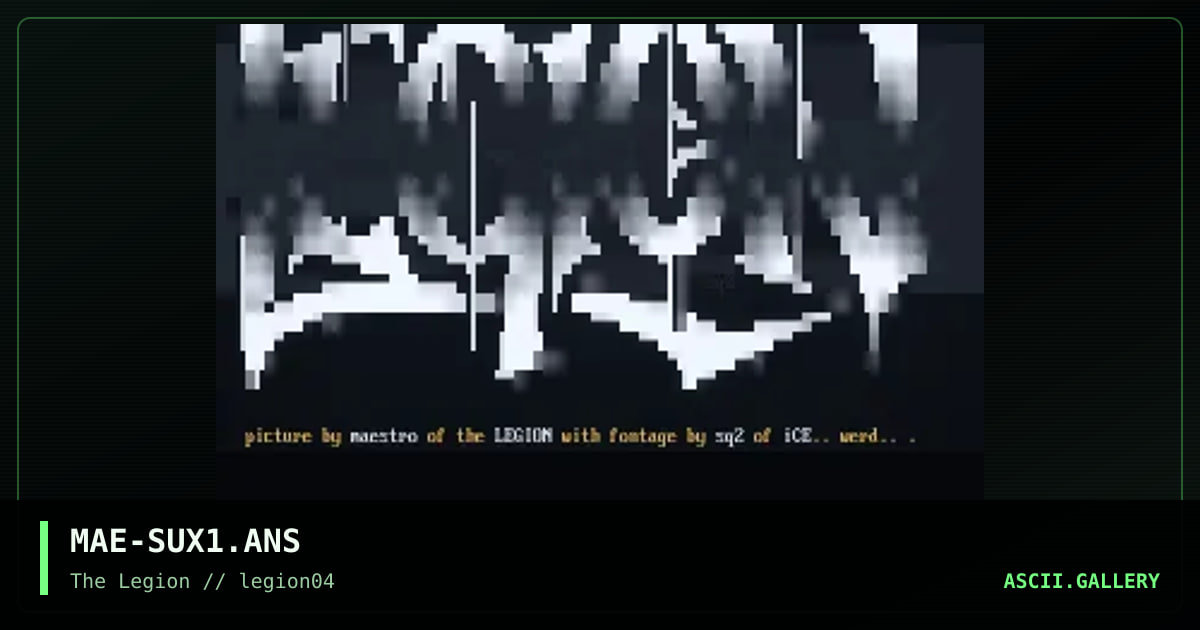 the legion, by maestro, 1998