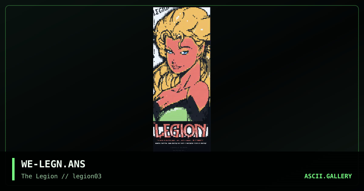 the legion, by maestro, reanimator, 1998