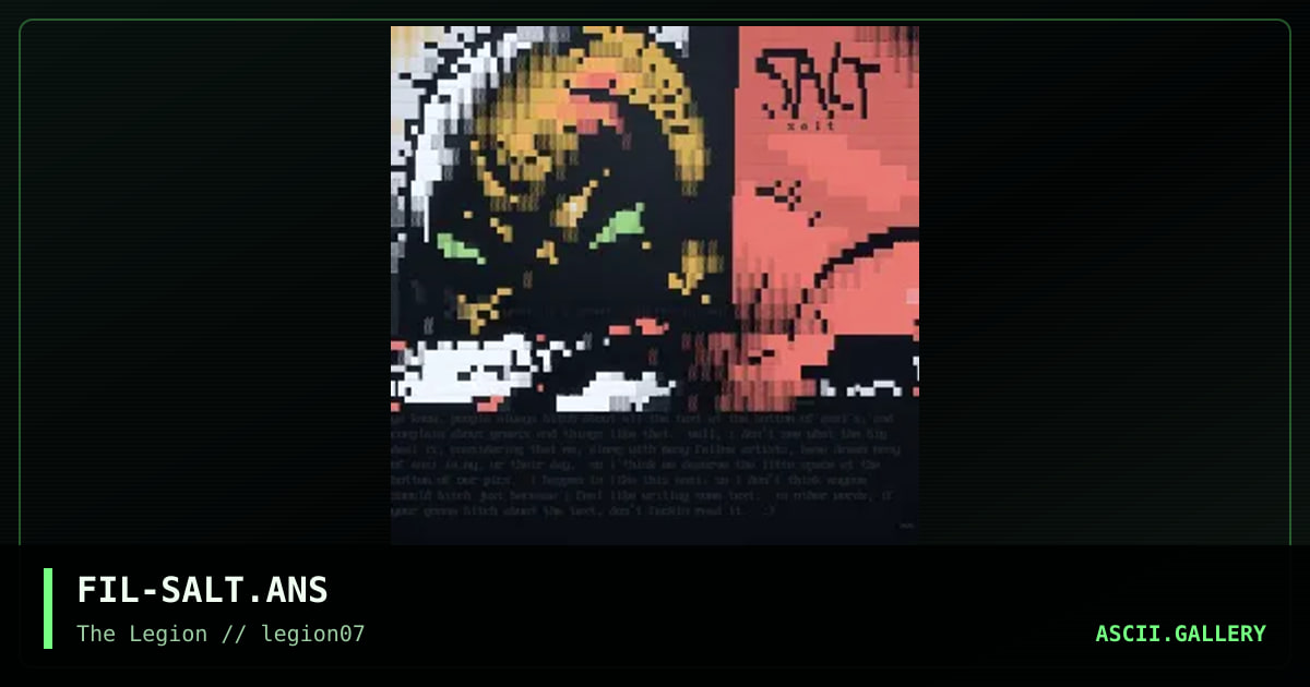 salt, by filth, 1998