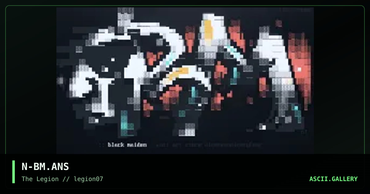 black maiden, by nail, 1998