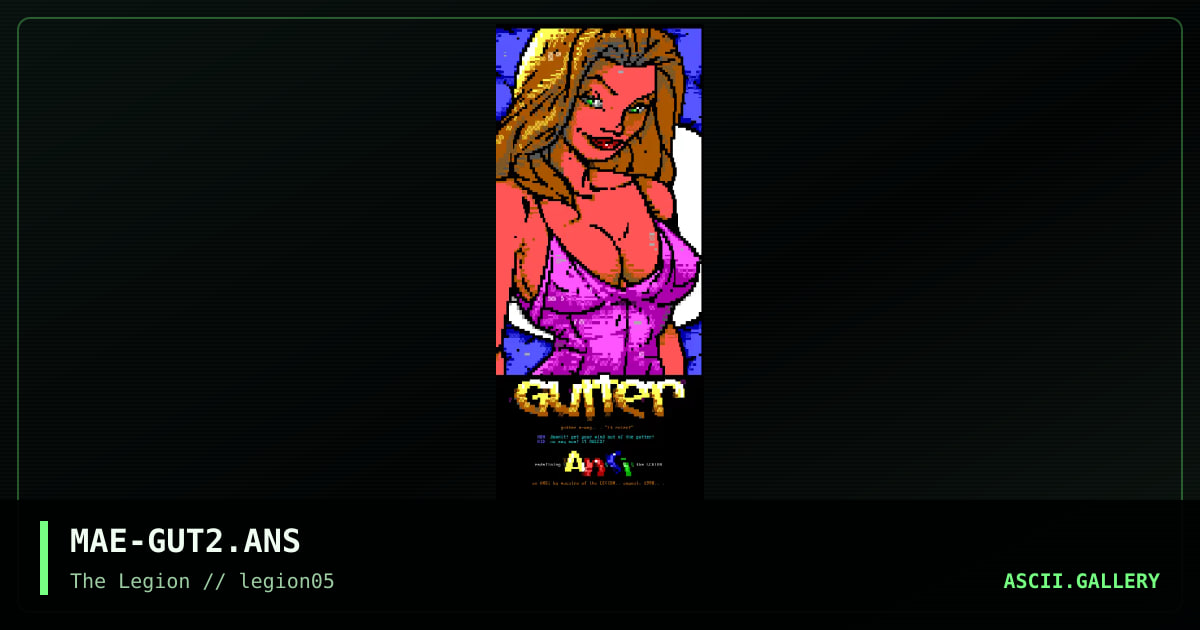 gutter rules, by maestro, 1998