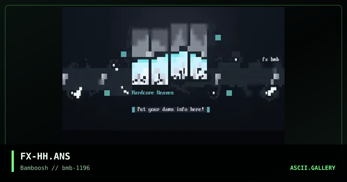HH, by flux, 1996