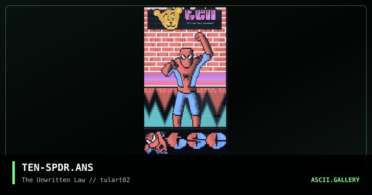 Spiderman, by tentacle, 1996