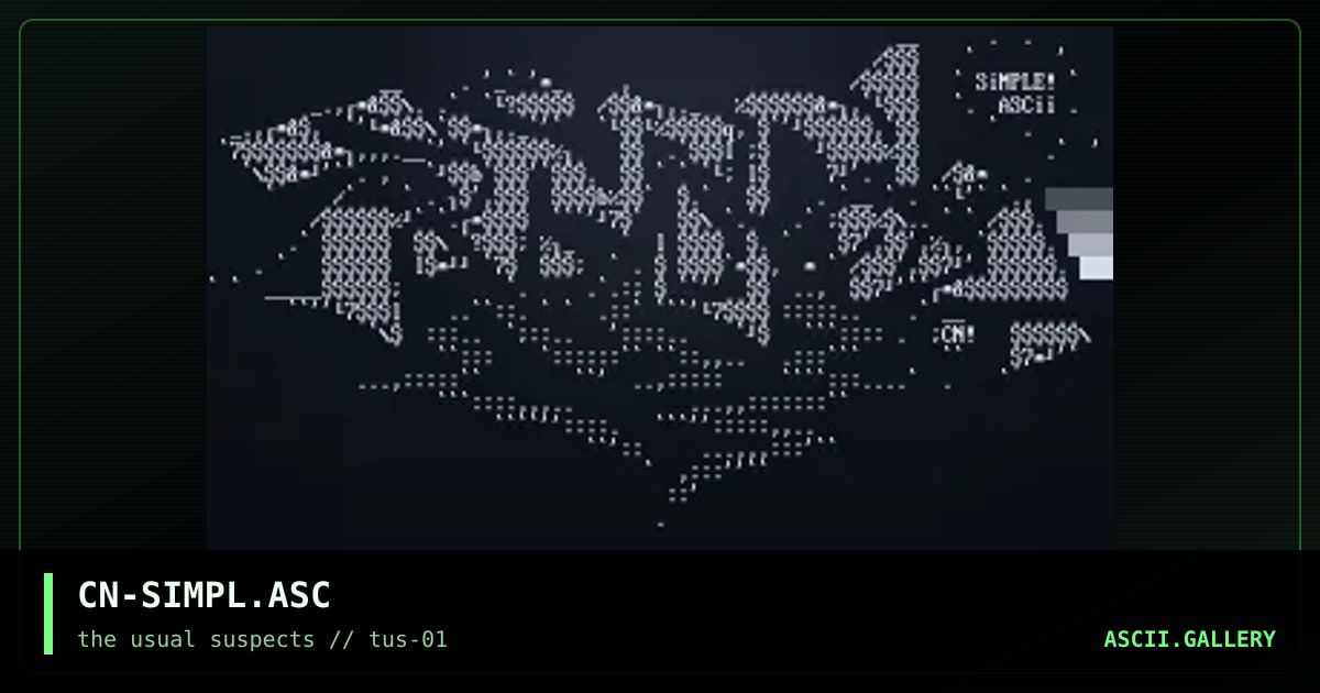 CN-SIMPL.ASC, by cain, 2001