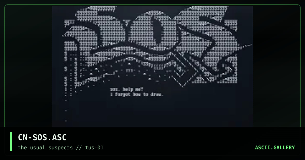 CN-SOS.ASC, by cain, 2001