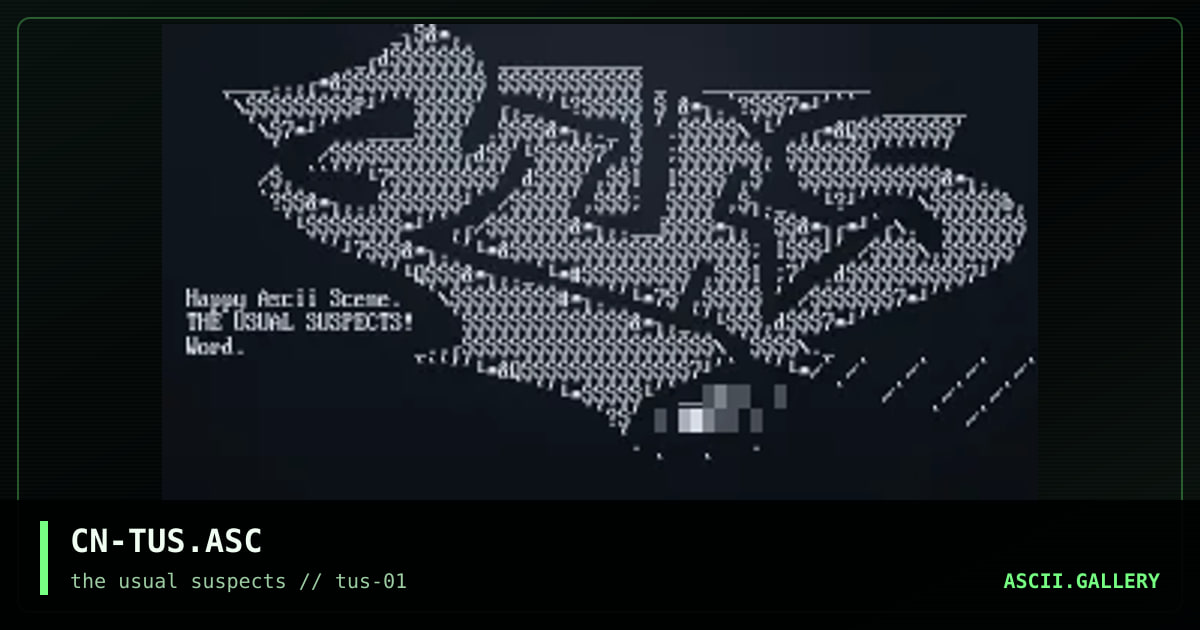 CN-TUS.ASC, by cain, 2001