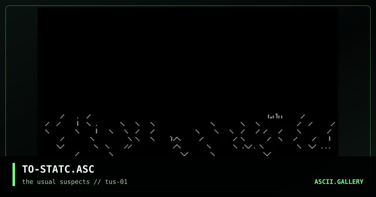 TO-STATC.ASC, by talo, 2001