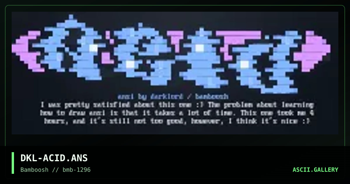 Acid, by darklord, 1996
