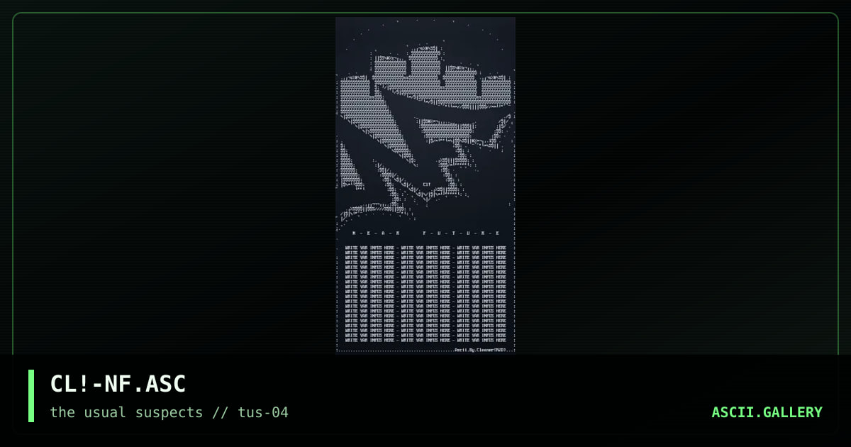 Near Future, by cleaner, 2001
