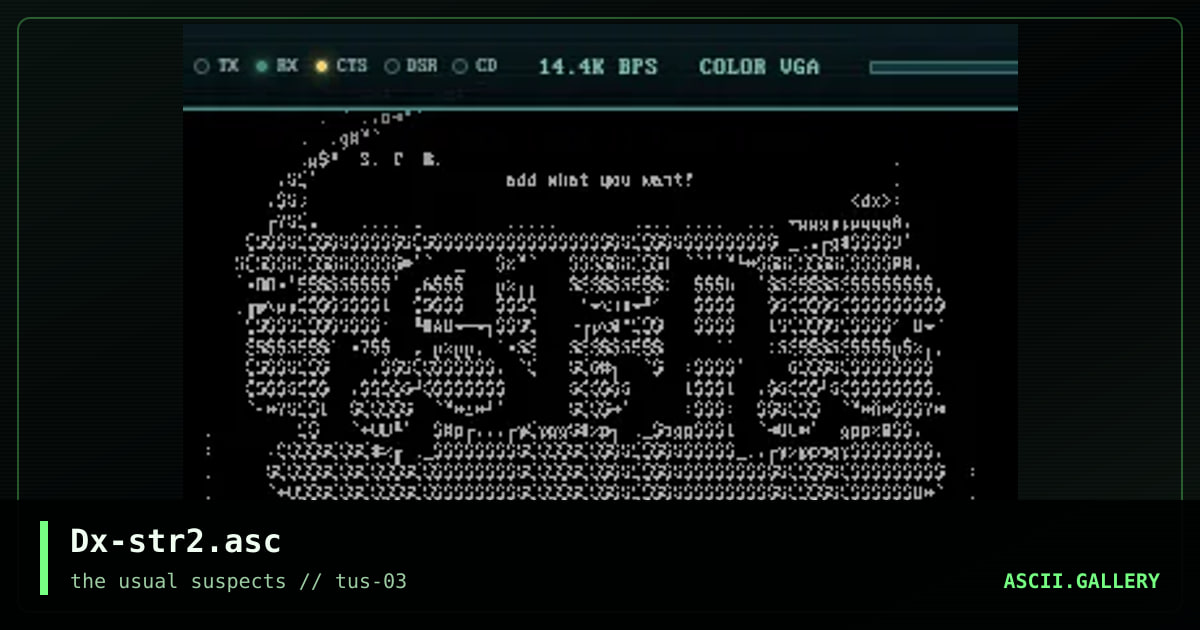 Dx-str2.asc, by drax, 2001