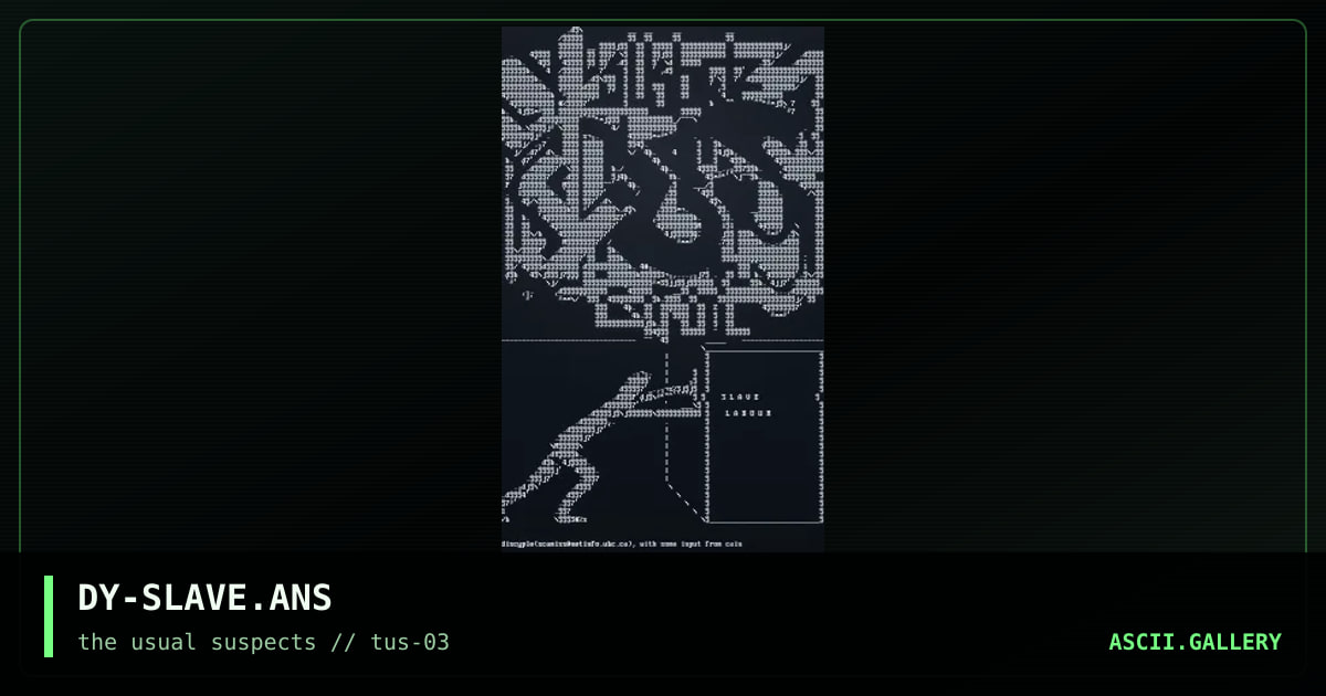 DY-SLAVE.ANS, by discyple, 2001