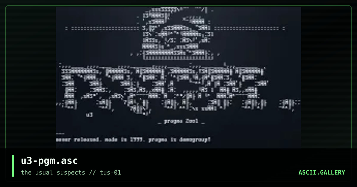 u3-pgm.asc, by unseen fate, 2001