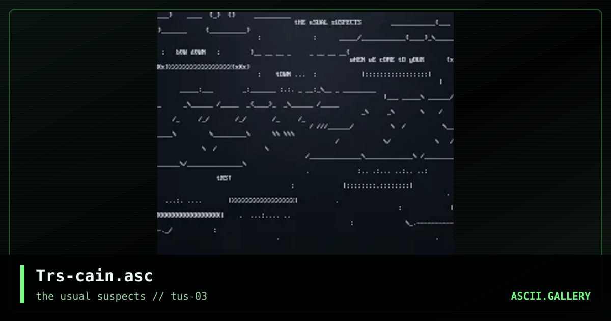 Trs-cain.asc, by trasher, 2001