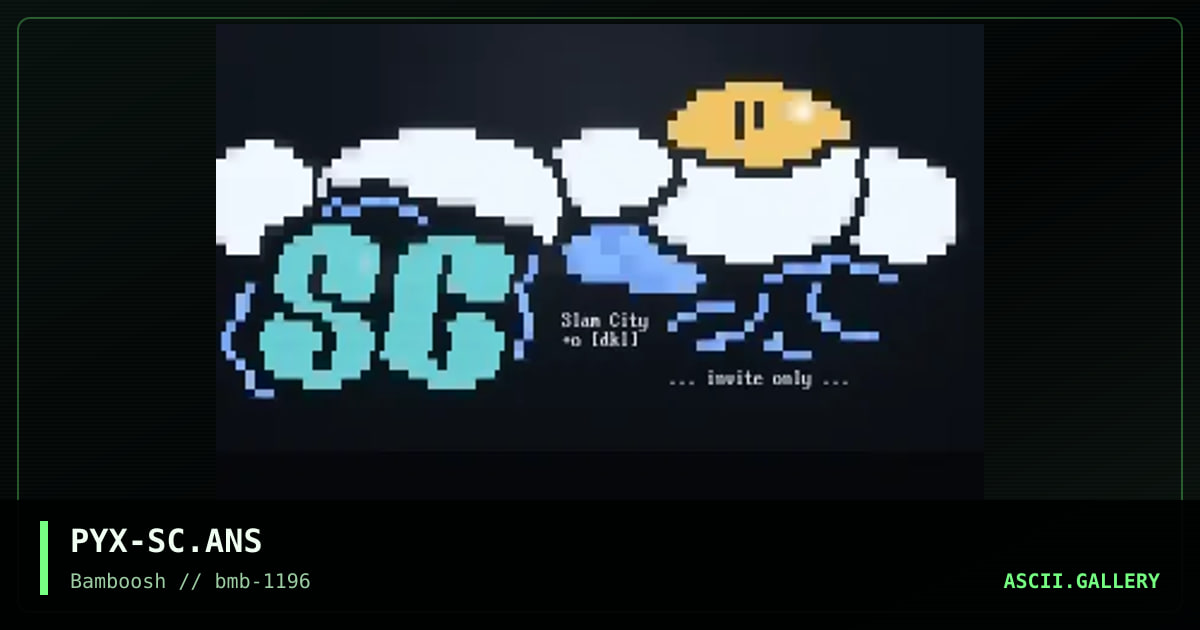 Slam City, by pyx, 1996