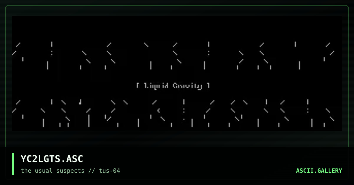 YC2LGTS.ASC, by yce, 2001