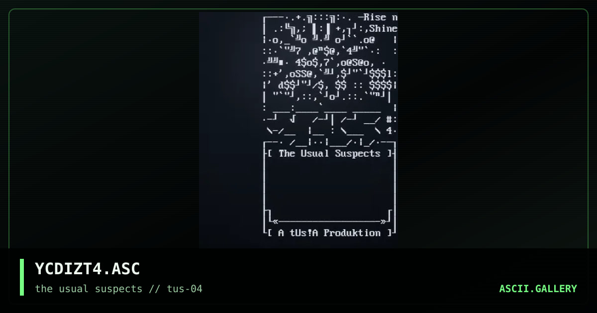 YCDIZT4.ASC, by yce, 2001