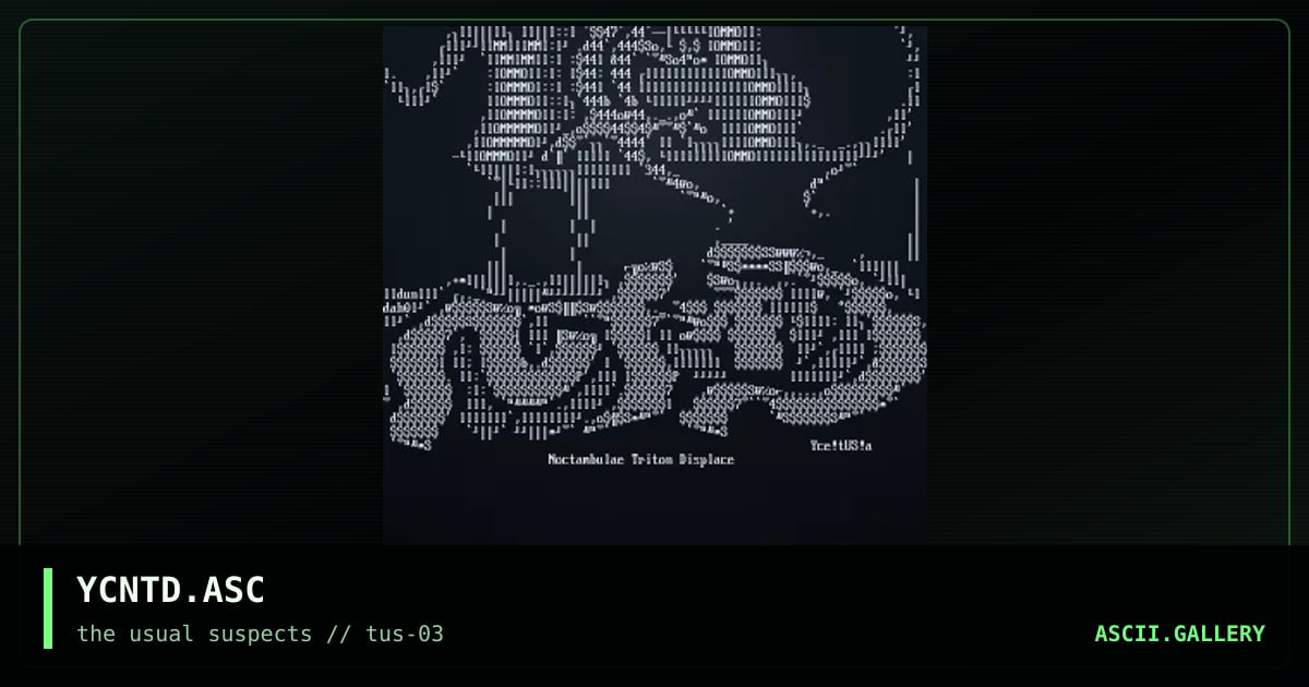 YCNTD.ASC, by yce, 2001