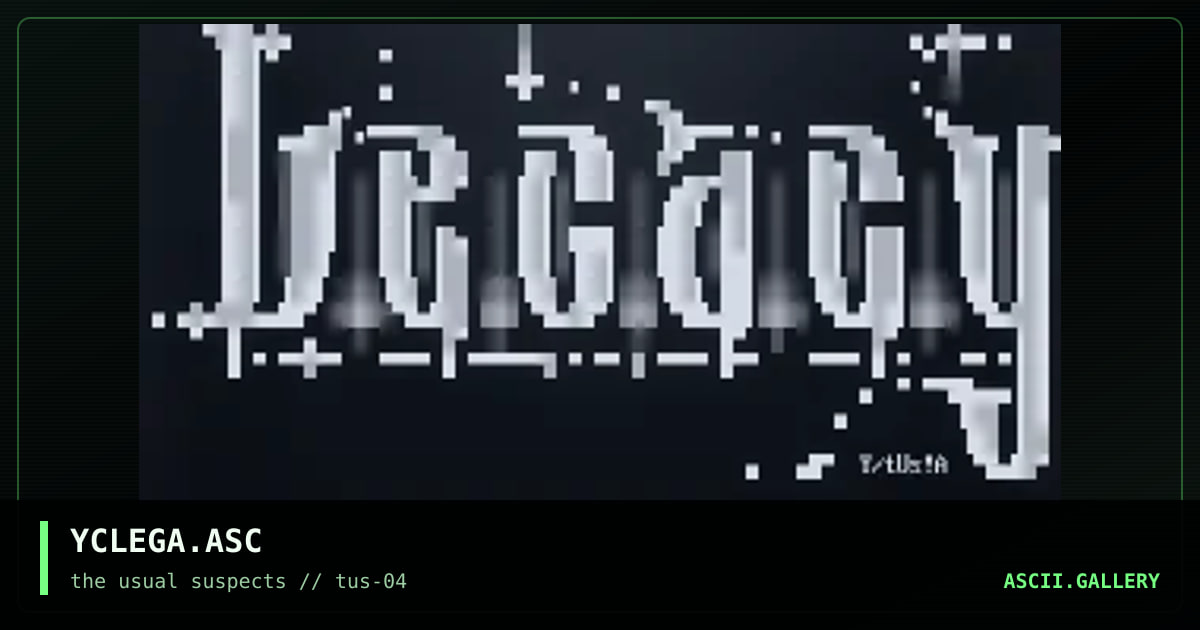YCLEGA.ASC, by yce, 2001