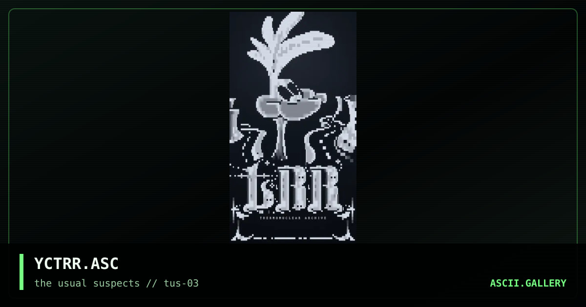 YCTRR.ASC, by yce, 2001