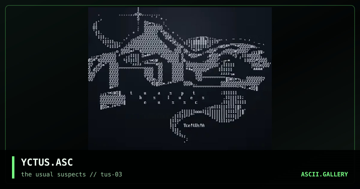 YCTUS.ASC, by yce, 2001