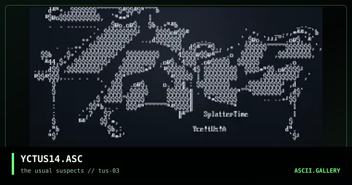 YCTUS14.ASC, by yce, 2001