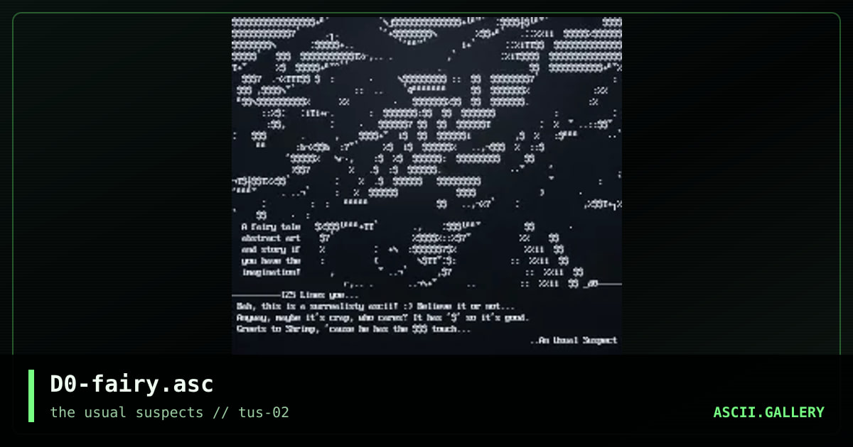 D0-fairy.asc, by double zero, 2001