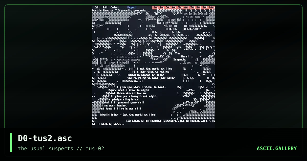 D0-tus2.asc, by double zero, 2001