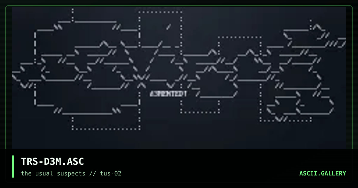 TRS-D3M.ASC, by trasher, 2001