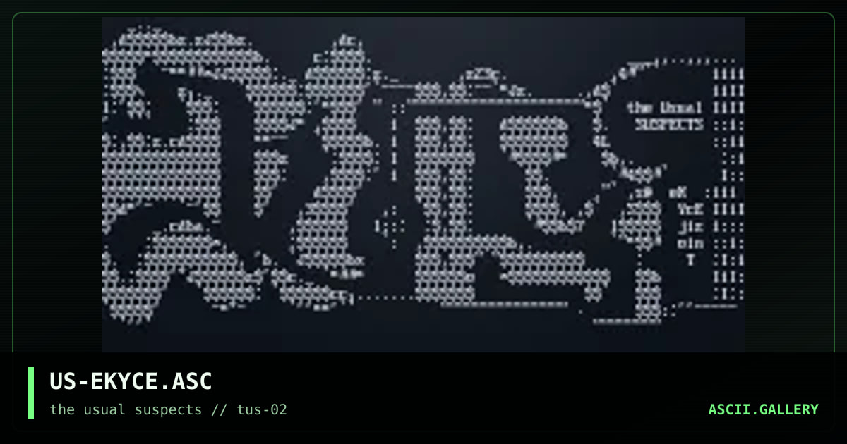 US-EKYCE.ASC, by ekto, yce, 2001