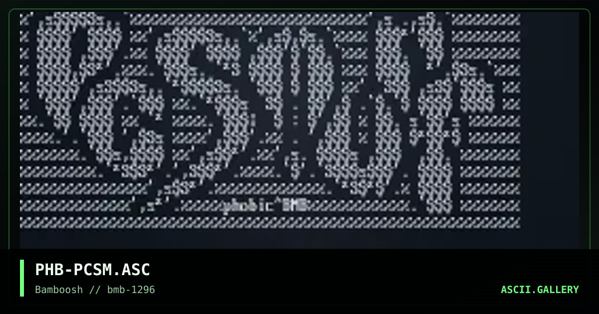 [asc] pc smurf [asc], by phobic, 1996