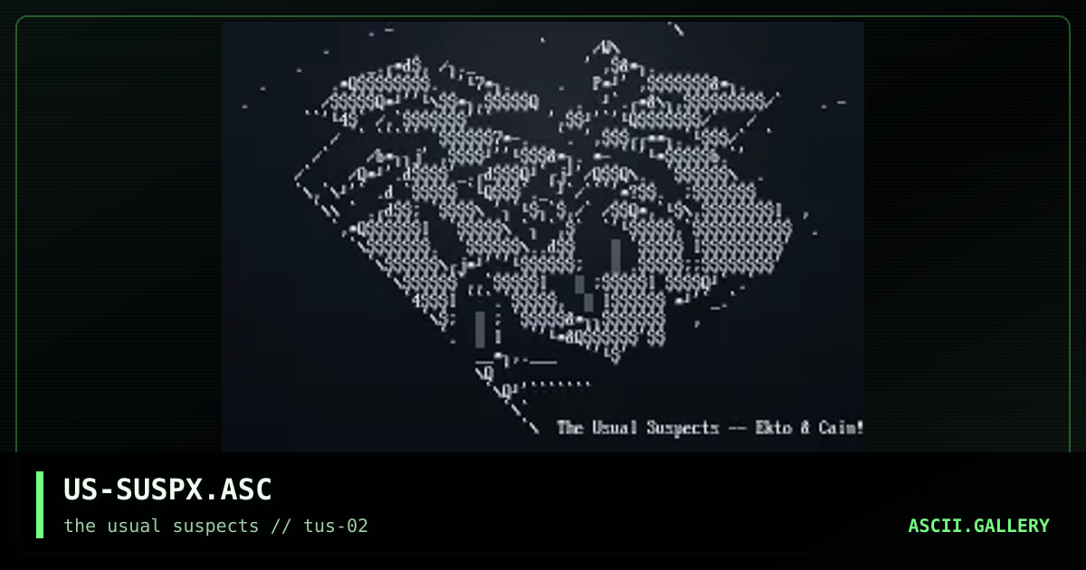 US-SUSPX.ASC, by cain, ekto, 2001