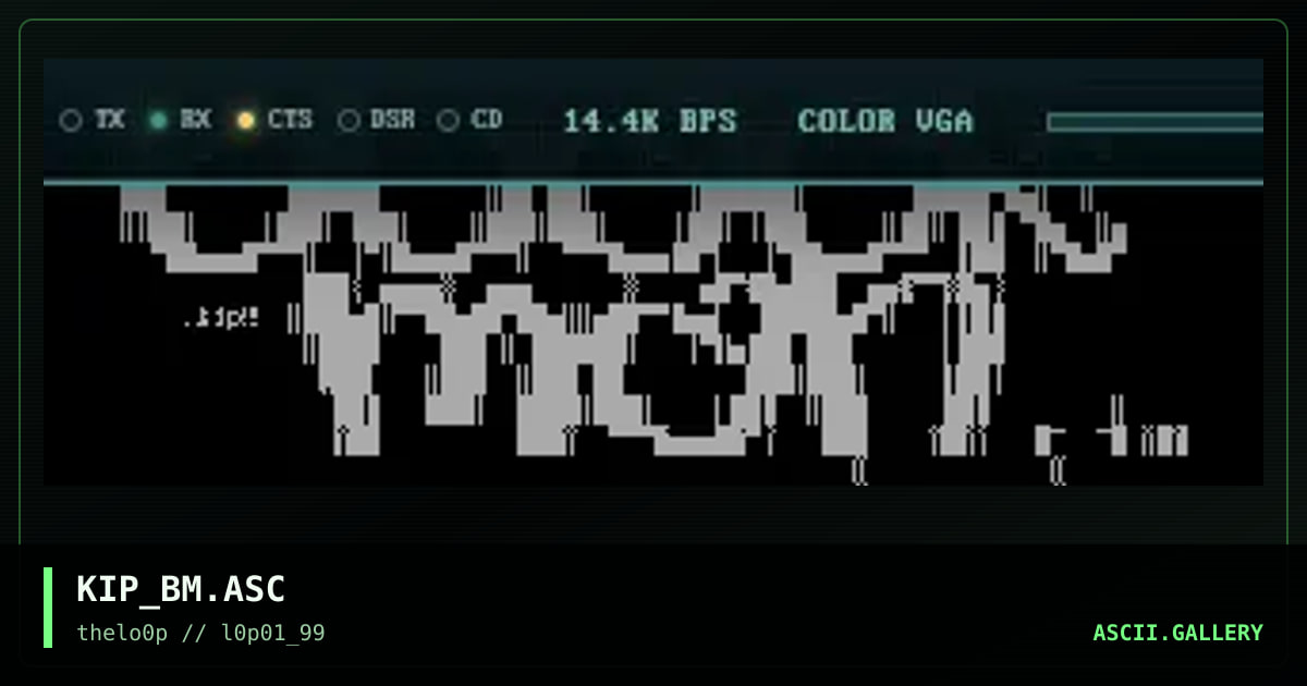 KIP_BM.ASC, by kipsake, 1999