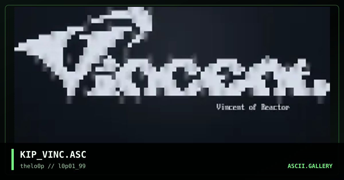 KIP_VINC.ASC, by kipsake, 1999