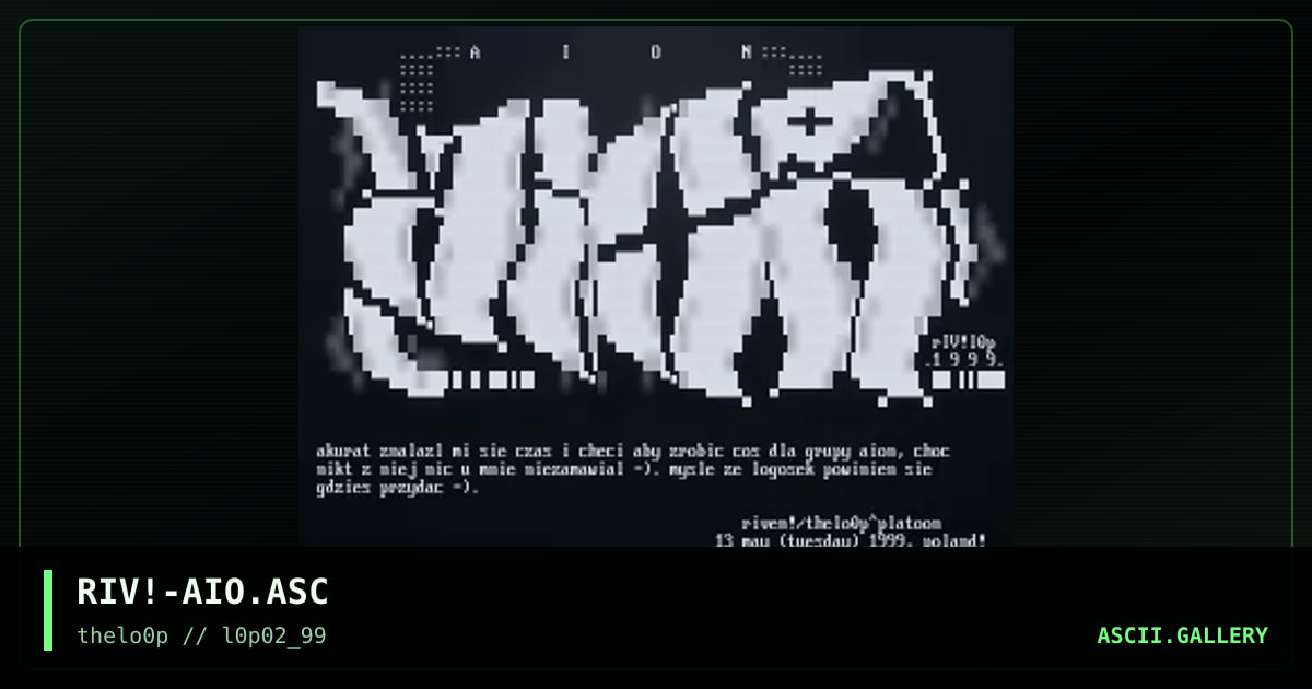 RIV!-AIO.ASC, by riven, 1999